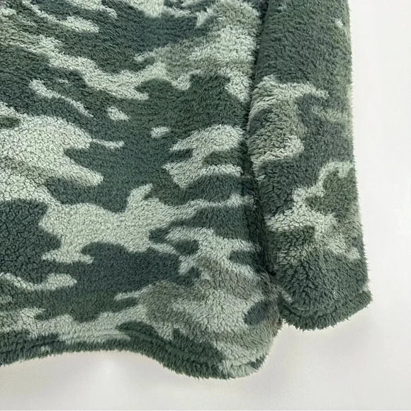 Koolaburra‎ by UGG Camo Cozy Sherpa 1/4 Zip Fuzzy Fleece Pullover XL - Picture 10 of 13